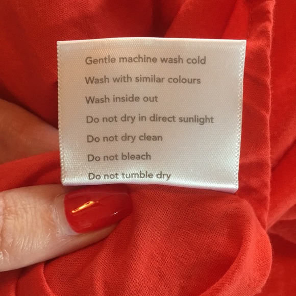 Emily & Fin red/orange palm tree, beach, sun print fit & flare swing dress 🏝☀️ - Picture 11 of 13